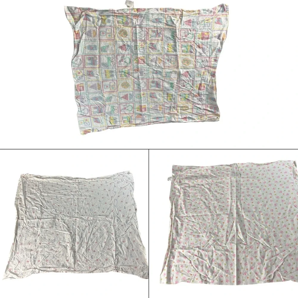 Vintage Tykes by Carters Piccolo Bambino Receiving Blankets‎ Baby Multi 3pc